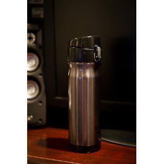 Thermos 16 Ounce Stainless Steel Backpack Bottle, Silver Travel Mugs Kitchen & Dining