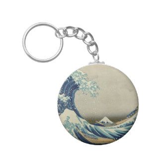 Kanagawa Wave by Katsushika Hokusai Keychains