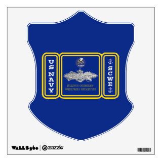 Seabee Combat Warfare Enlisted Insignia Wall Stickers