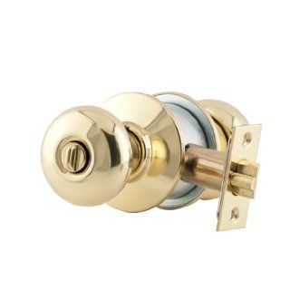 Schlage A53PD PLY 605 C Keyway Series A Grade 2 Cylindrical Lock, Entrance Function, C Keyway, Plymouth Design, Bright Brass Finish Industrial Hardware
