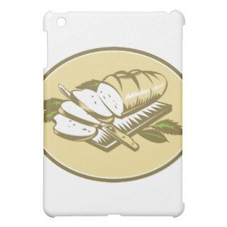 Bread Loaf With Knife and Board Woodcut Case For The iPad Mini