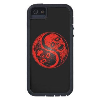 Red and Black Yin Yang Zombies iPhone 5 Cases