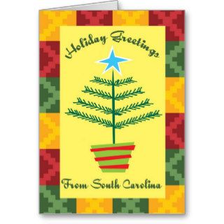 Holiday Greetings South Carolina Cards