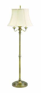 House Of Troy N606 AB Newport Collection Portable 63 Inch Bridge Floor Lamp, Antique Brass with Off White Softback Shade    