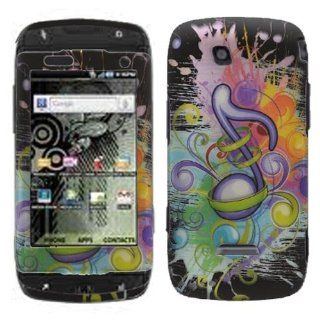 Colorful Music Symbol Note Rubber Coating Snap on Case Hard Case Faceplate for Samsung Sidekick 4g T839 /T mobile Cell Phones & Accessories