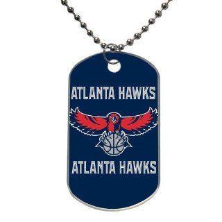 NBA Atlanta Hawks LOGO dogtag30 Custom Dog Tag Rectangle (2 sides) Light weight Aluminum high quality and reasonable price sold by liscasestore  Pet Necklaces 