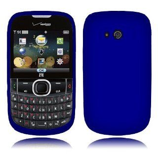 ZTE Adamant F450 Solid Dark Blue Skin Cover Cell Phones & Accessories