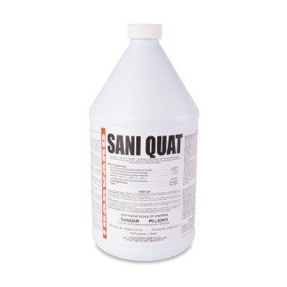 Harvard Chemical 608 Sani Quat Multi Use Disinfectant and Sanitizer, Low Odor, 1 Gallon Bottle, Clear (Case of 4) Science Lab Disinfectants