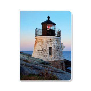 ECOeverywhere New England Lighthouse Journal, 160 Pages, 7.625 x 5.625 Inches, Multicolored (jr14133)  Hardcover Executive Notebooks 