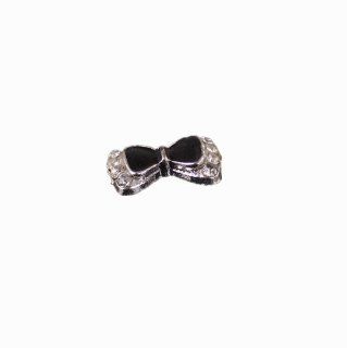 Autek Wholesale 3D Nail Art Black Bow Tie Alloy Crystal Rhinestone Gem #609(LSHJ060) (10 pcs)  Manicure Kits  Beauty
