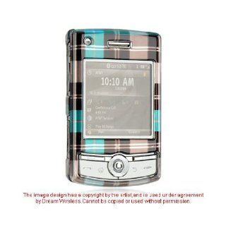 Blue Brown Plaid Hard Cover Case for Samsung Propel Pro SGH i627 Cell Phones & Accessories