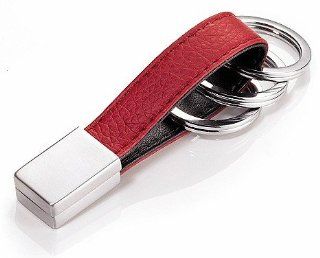 Troika Twister Red Pepper Leather Keyring Keychain KRG632/LE by Fine European Stuff 