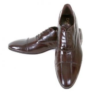DiSanto brown lace up eel skin Pirlo shoes DISA0410 Clothing