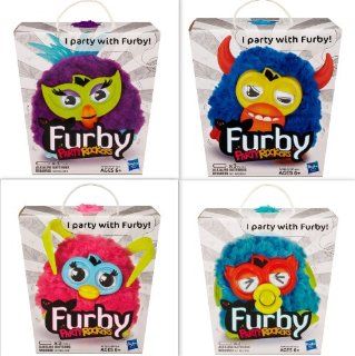 Furby Party Rockers Four Pack Brand New Sealed Pink, Purple, Dark Blue and Light Blue Included Toys & Games
