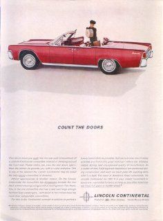 Lincoln Continental Count the Doors ad 1962 Entertainment Collectibles