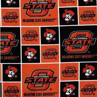 44" Wide Fabric Oklahoma State University O State   Orange/Black Fabric By the Yard  Other Products  
