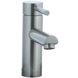 Cifial Techno Single Handle Straight Profile Lavatory Faucet 221.102.620 Satin Nickel   Touch On Bathroom Sink Faucets  