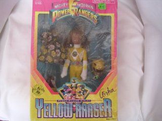 Power Rangers Aisha yellow Ranger Girl Mighty Morphin Vintage Toy 1980s ; 9" Doll with Clothing  Other Products  
