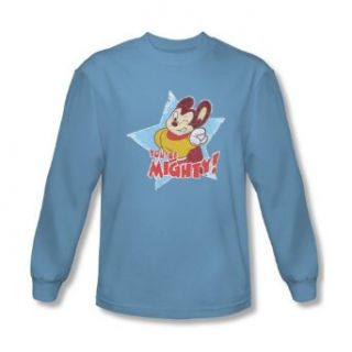 Mens MIGHTY MOUSE Long Sleeve YOU'RE MIGHTY T Shirt Tee Size S 2XL Clothing