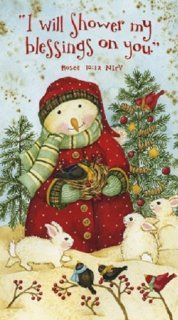 Legacy of Faith Christmas Coupon Keeper with Scripture, Snowman in Red Coat (CPN9907)  Expanding File Jackets And Pockets 