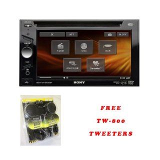 Brand New Sony XAV 622 Car Stereo 6.1" In Dash Touchscreen DVD/CD/ Receiver Includes Free TW 800 Tweeters (XAV622)  Vehicle Cd Digital Music Player Receivers 