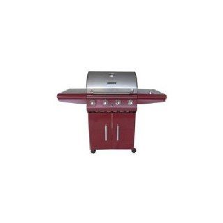 Omaha R26D41PRS11 4 Burner Liquid Propane Grill, Red/Stainless Steel  Freestanding Grills  Patio, Lawn & Garden