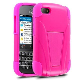 Warrior Case for BlackBerry Q10   Hot Pink Cell Phones & Accessories