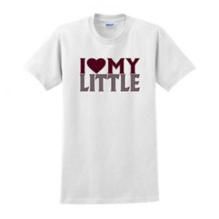 I Love My Little Maroon and Silver T Shirt at  Mens Clothing store Fashion T Shirts