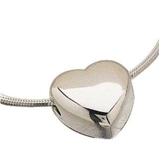 Platinum Dear Heart Pendant Necklace Jewelry