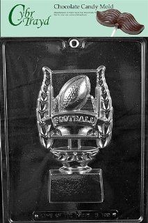 Cybrtrayd S103 Sports Chocolate Candy Mold, Football Trophy for Specialty Box Kitchen & Dining