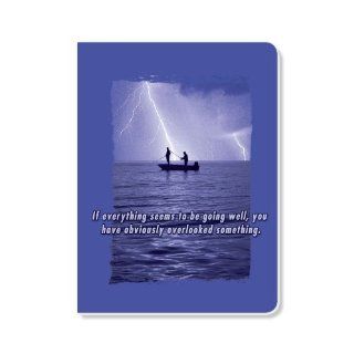 ECOeverywhere Lightning Fishing Journal, 160 Pages, 7.625 x 5.625 Inches, Multicolored (jr14253)  Hardcover Executive Notebooks 