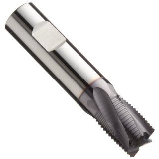 Niagara Cutter 76188 Carbide Square Nose End Mill, Inch, TiAlN Finish, Roughing Cut, 20 Degree Helix, 4 Flutes, 3" Overall Length, 0.625" Cutting Diameter, 0.625" Shank Diameter