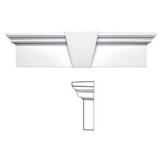 Vinyl Flat Panel Window Header with Keystone in White (73.625 in. W x 9 in. D x 3.75 in. H (8.03 lbs.))   Automotive Decals