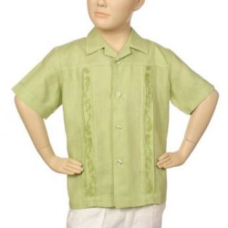 Boys Irish linen shirt in light sage, size 4t. Clothing