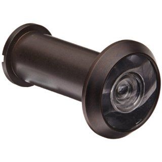 Rockwood 626.ANT Brass UL Listed 190 degree Door Viewer with Cover for 1 3/8" to 2 1/8" Doors, Antique Bronze Finish Industrial Hardware