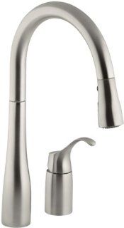 KOHLER K 647 VS Simplice Pull Down Kitchen Sink Faucet, Vibrant Stainless   Touch On Kitchen Sink Faucets  