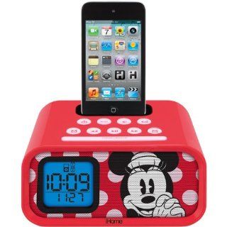 Disney Minnie Mouse Dual Alarm Clock Speaker System with iPod Dock   Players & Accessories
