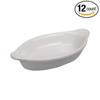 Diversified Ceramics DC627 W White 8 Oz. Welsh Rarebit Dish   12 / CS