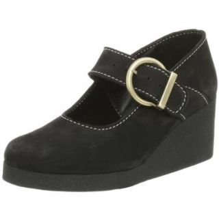 Arche Women's Briska Wedge Mary Jane, Noir, 42 EU (US Women's 11 M) Shoes