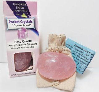 "Pocket Crystals, The Power Is Real" Rose Quartz Crystal, Madagascar. Every single one of our crystals is chosen for its' high vibration and positive working energy. Health & Personal Care