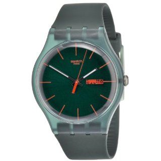 Swatch Unisex SUOG703 Quartz Plastic Green Dial Watch Swatch Watches