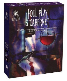 BePuzzled Classic Mystery 1000pc Jigsaw Puzzle   Foul Play and Cabernet Toys & Games