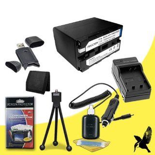 Halcyon 7200 mAH Lithium Ion Replacement NP F970 Battery and Charger Kit + Memory Card Wallet + Multi Card USB Reader + Deluxe Starter Kit for Sony Professional HVR Z1U 3CCD High Definition Camcorder and Sony NP F970  Camera & Photo
