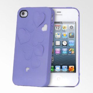 Kirigami Hearts iPhone 4 Cases   Purple Cell Phones & Accessories