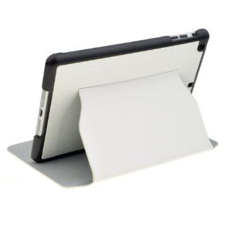 Simple Design Faux Leather Easy Stand Case Cover Skin for iPad Mini White Computers & Accessories