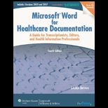 Microsoft Word for Healthcare Documentation   With CD