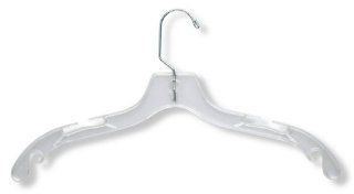 Clear Plastic Dress Hanger   Pack of 4