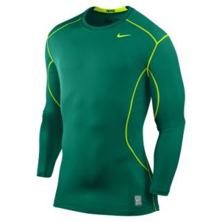 Nike Pro Combat Core Fitted 2.0 Long Sleeve Mens Shirt   Mystic Green