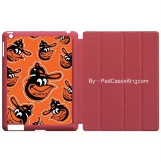 Wake/Sleep Stand Smart case with MLB Baltimore Orioles baseball theme for iPad2 & iPad 3 by padcaseskingdom(Pink) Cell Phones & Accessories