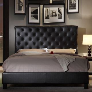 Chico Upholstered Bed, Brown